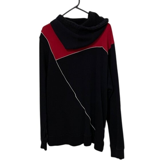 Nike Red & Black Full Zip Hooded Sweatshirt Jacket Mens Size XL Athletic - Picture 4 of 14